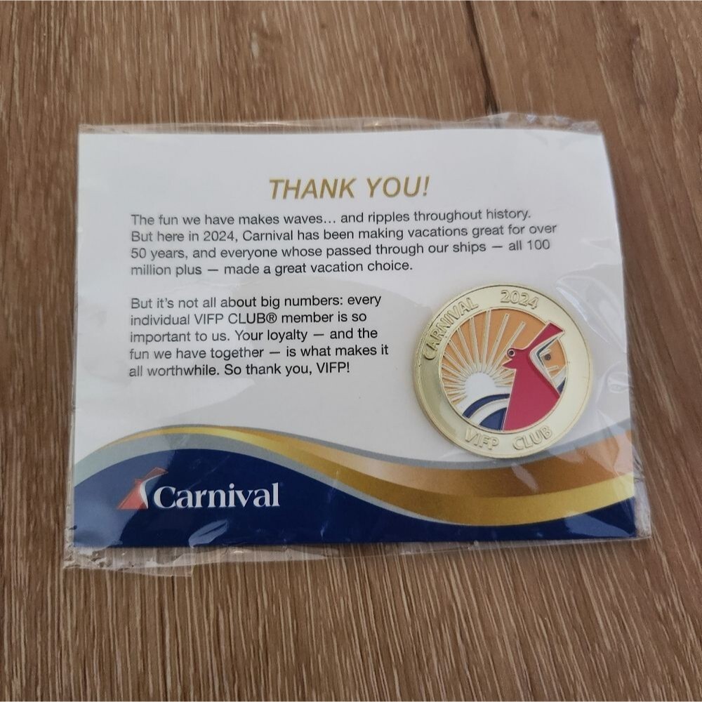 NEW Carnival Cruise 2024 PANORAMA PIN VIFP Club Platinum /Diamond - Lapel Pin